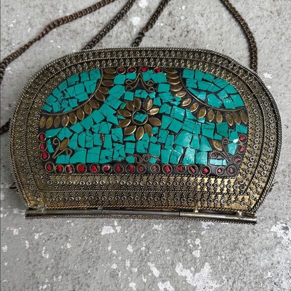 Vintage Indian metal bag - Picture 4 of 10